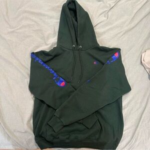 Champion Green Hoodie - Logo + Decal